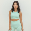 Petal Seamless Sports Bra - Sage Blossom